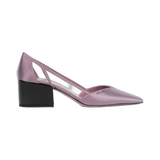 Prada Logo Printed Pointed Toe Pumps