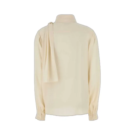 Prada Scarf-Detailed Long-Sleeved Shirt