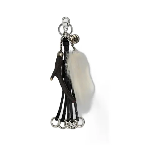 Prada Logo-Engraved Keyring