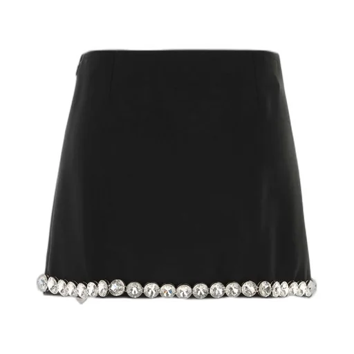 Prada Sablè Crystal Embellishment Mini Skirt