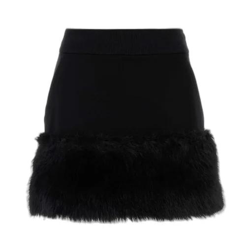 Prada High-Waist A-Line Mini Skirt
