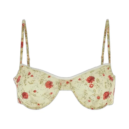 Prada Allover Floral Printed Bra