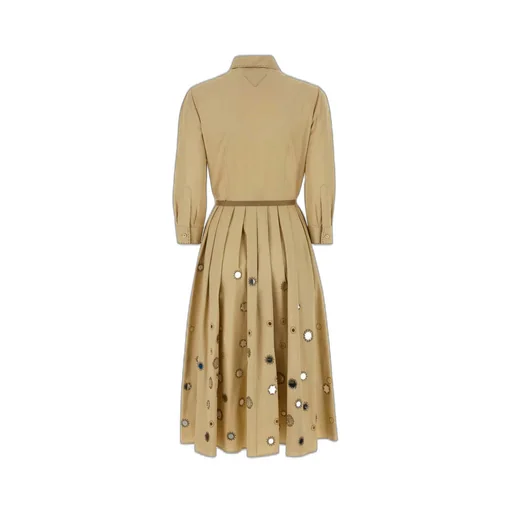 Prada Long-Sleeved Belted Dress