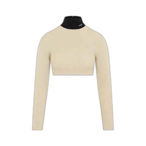 Prada Turtleneck Cropped Jumper