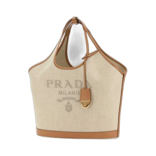 Prada Logo-Detailed Large Top Handle Bag