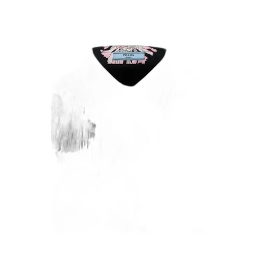 Prada Rose-Printed Long-Sleeved Fringed Shirt