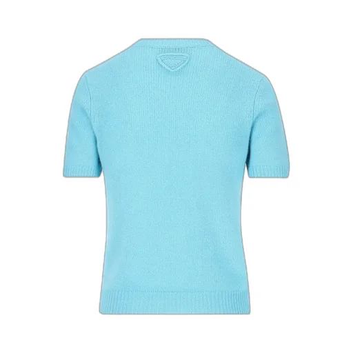 Prada Short-Sleeved Knitted Top