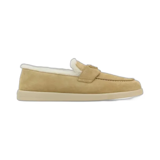 Prada Triangle-Logo Slip-On Loafers