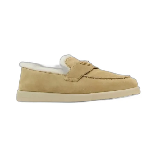 Prada Triangle-Logo Slip-On Loafers