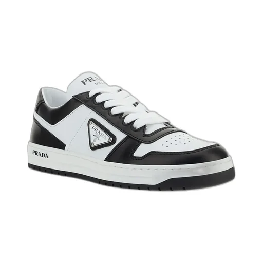 Prada Logo Plaque Low-Top Sneakers