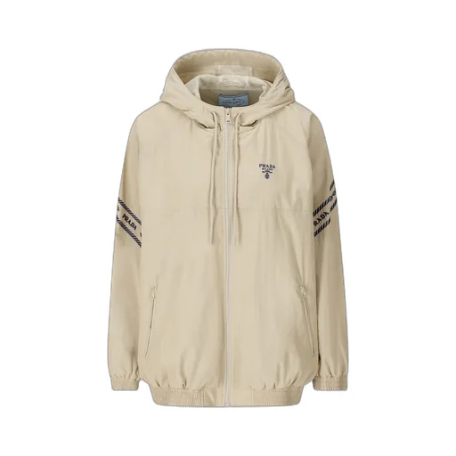 Prada Drawstring Hooded Jacket