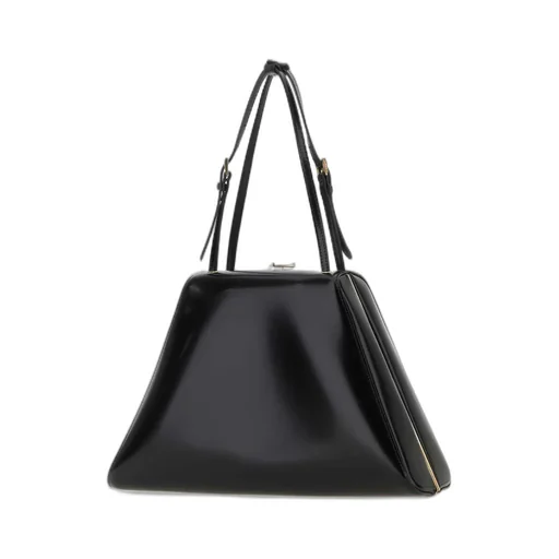 Prada Logo Plaque Clasp Top Handle Bag