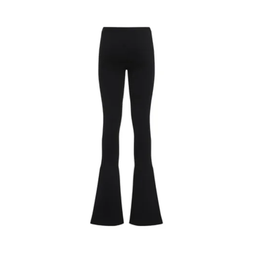 Prada Low-Rise Ribbed-Knit Trousers