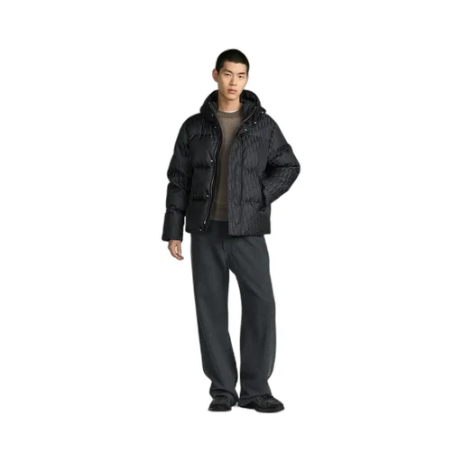 Dior Oblique Hooded Quilted Down Jacket