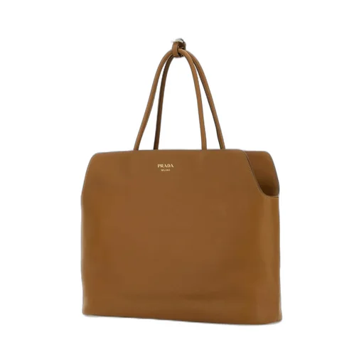Prada Logo-Stamp Tote Bag