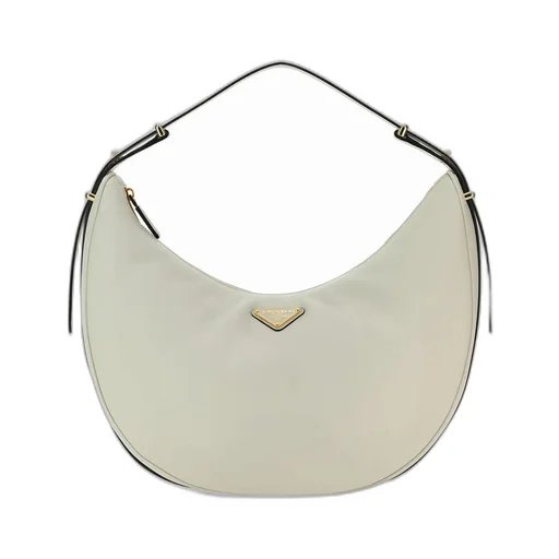 Prada Arqué Zip-Up Large Shoulder Bag