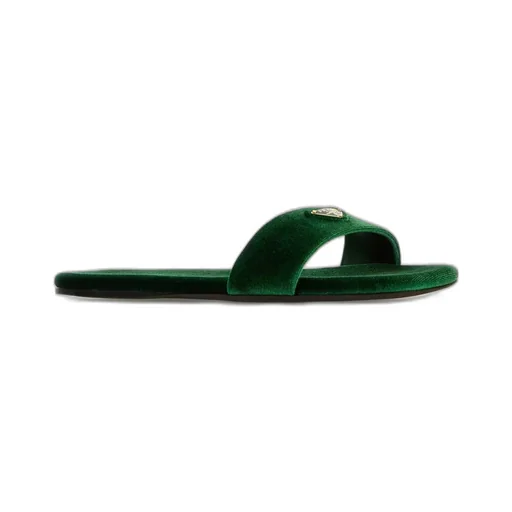 Prada Logo-Appliqué Open-Toe Slides