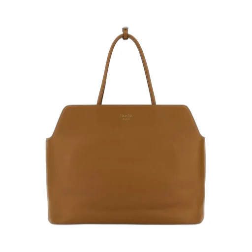 Prada Logo-Stamp Tote Bag