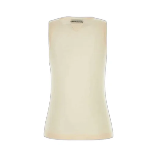 Prada V-Neck Buttoned Tank Top