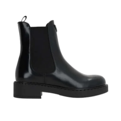 Prada Round-Toe Ankle Boots