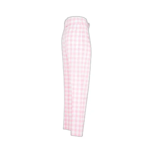 Prada Checked Belted Trousers