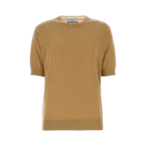 Prada Ribbed Crewneck T-Shirt