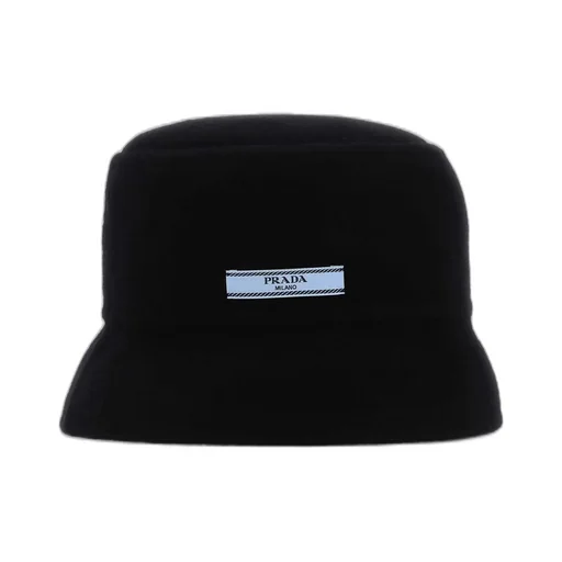 Prada Logo Patch Detail Bucket Hat