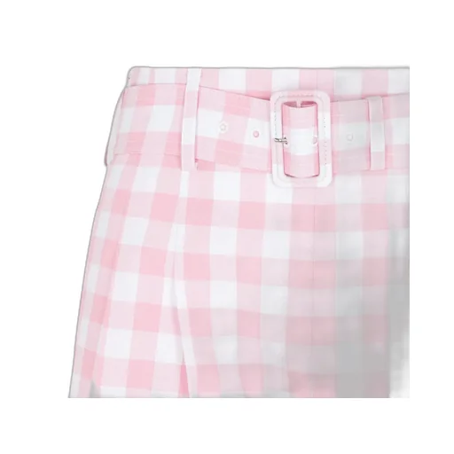 Prada Checked Belted Trousers