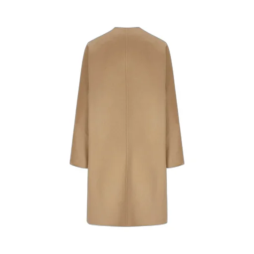 Prada Crewneck Button-Up Long Coat