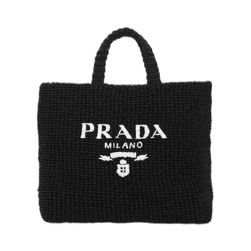 Prada Logo-Embroidered Large Tote Bag
