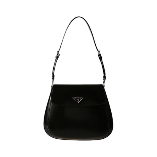 Prada Logo Plaque Shoulder Bag
