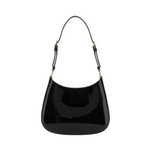 Prada Cleo Logo Plaque Shoulder Bag