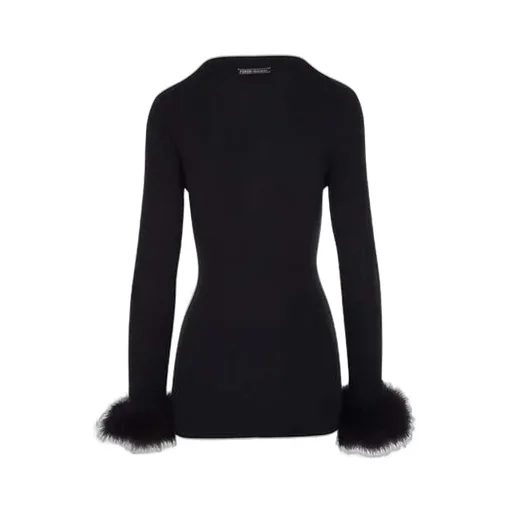 Prada Ribbed Button-Up Cardigan