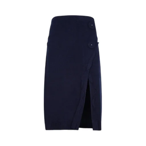 Prada Slit-Detailed Skirt