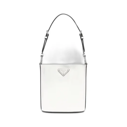 Prada Logo Plaque Buckle Bag