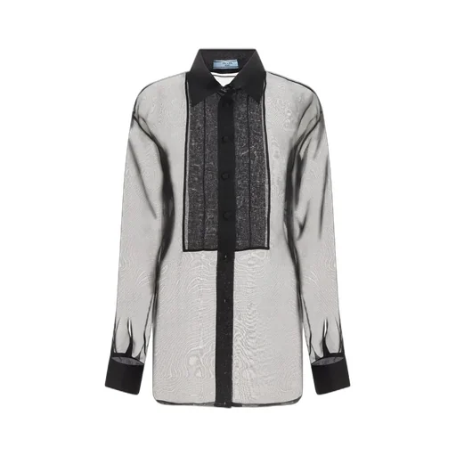 Prada Sheer Long Sleeved Shirt