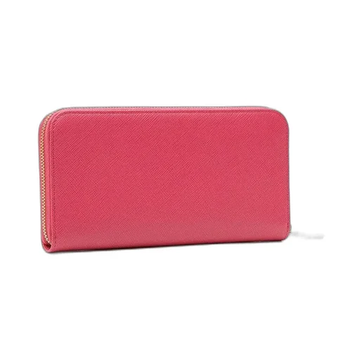 Prada Continental Logo Zip Around Wallet