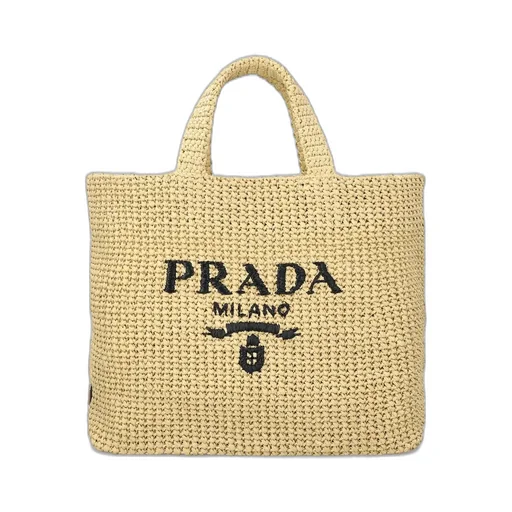 Prada Logo-Embroidered Tote Bag