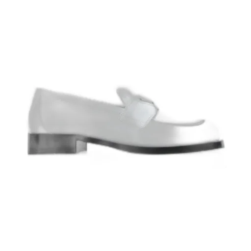 Prada Logo Plaque Brushed Loafers