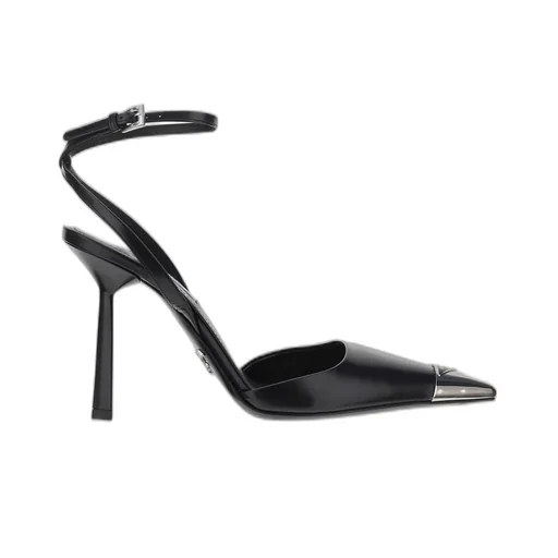 Prada Logo Plaque Pointed Toe Pumps