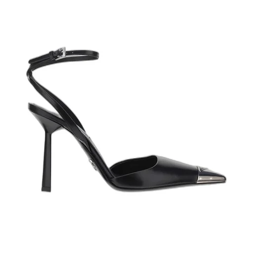 Prada Logo Plaque Pointed Toe Pumps
