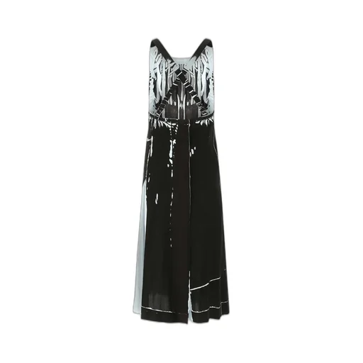 Prada U-Neck Sleeveless Sablé Dress