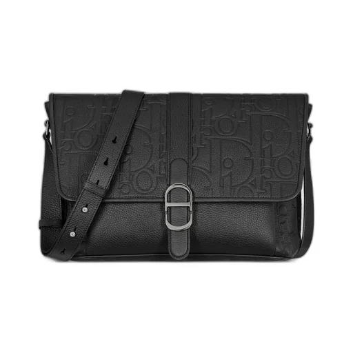 Large Dior Daily Messenger Bag With Flap