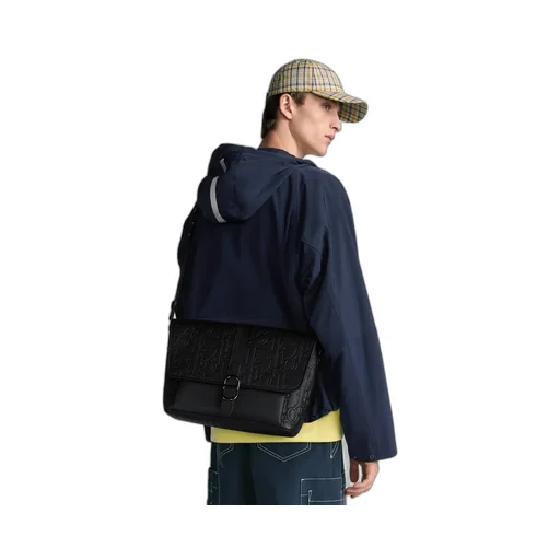 Large Dior Daily Messenger Bag With Flap