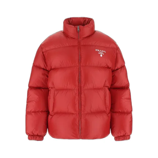 Prada Logo Printed Puffer Jacket