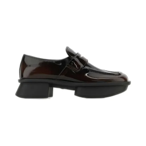 Prada Equal Low-Block Heeled Loafers