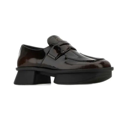 Prada Equal Low-Block Heeled Loafers