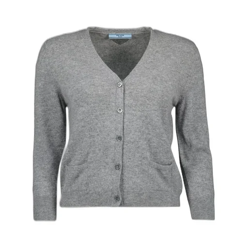 Prada V-Neck Button-Up Cardigan