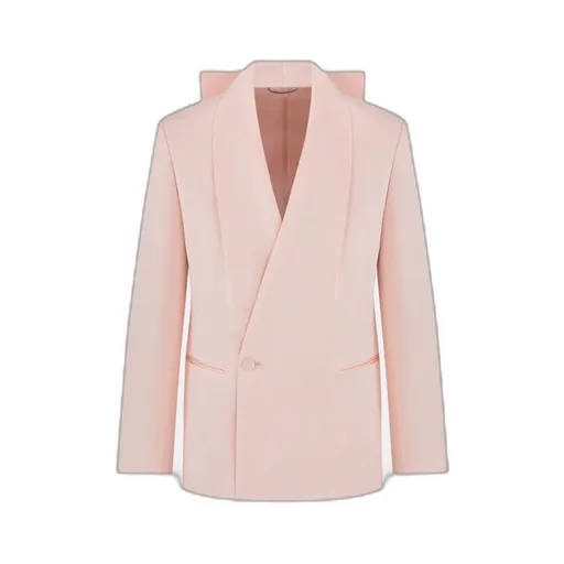 Jacket With Shawl Collar And Removable Bow