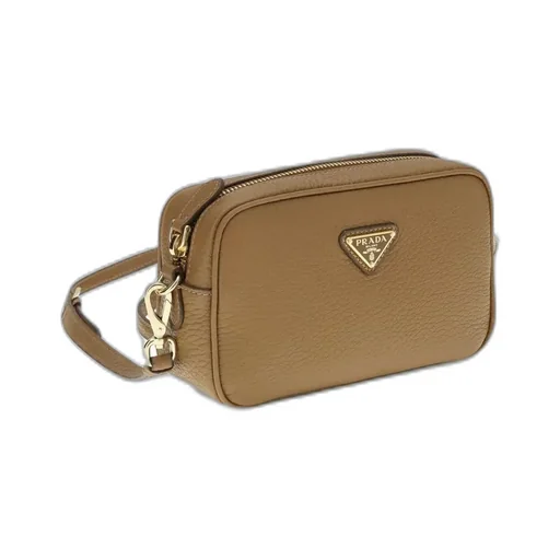 Prada Triangle-Logo Zipped Crossbody Bag